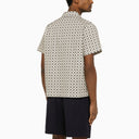 A.P.C. Short Sleeved White Patterned Shirt