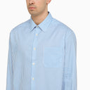 A.P.C. Blue Striped Cotton Shirt