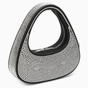 Sacca di scorrimento nero Coperni con cristalli in pelle