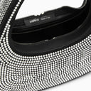 Sacca di scorrimento nero Coperni con cristalli in pelle