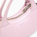 Coperni micro baguette sac de balayage en cuir rose