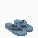 Coperni Denim Flip Flops With Logo