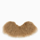 P.A.R.O.S.H. Collar di pelliccia beige