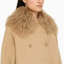 P.A.R.O.S.H. Collar di pelliccia beige