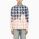 1989 Studio Bleached Blue Checkered Shirt - Balardi