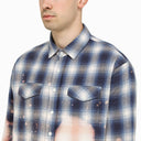 1989 Studio Bleached Blue Checkered Shirt - Balardi