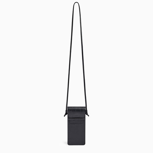Jacquemus 'le Port Azur' Card Holder With Strap In Black