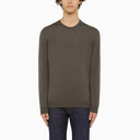 Drumohr Grey Wool Crewneck Sweater