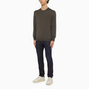 Drumohr Grey Wool Crewneck Sweater