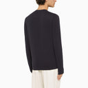 Drumohr Sétero de cuello redondo de algodón azul oscuro