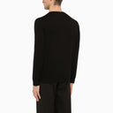 Drumohr Sétigo de cuello de la tripulación de algodón negro