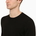 Drumohr Sétigo de cuello de la tripulación de algodón negro