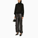 P.A.R.O.S.H. Blue Sequin Cargo Trousers