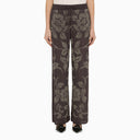 P.A.R.O.S.H. Trousers With Rhinestone Floral Motif