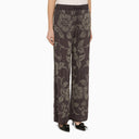 P.A.R.O.S.H. Trousers With Rhinestone Floral Motif