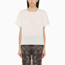 P.A.R.O.S.H. Cream Coloured Silk T Shirt