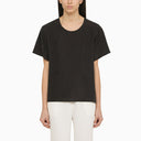 P.A.R.O.S.H. Black Silk T Shirt