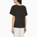 P.A.R.O.S.H. Black Silk T Shirt