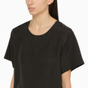 P.A.R.O.S.H. Black Silk T Shirt