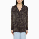 P.A.R.O.S.H. Grey Viscose Sequin Shirt