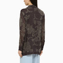 P.A.R.O.S.H. Grey Viscose Sequin Shirt