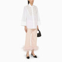 P.A.R.O.S.H. White Shirt With Paillette Embroidery