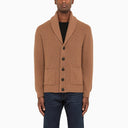 Drumohr Camel Cardigan In Virgin Wool