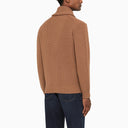 Drumohr Camel Cardigan In Virgin Wool