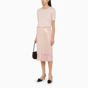 P.A.R.O.S.H. Pink Sequin Pencil Skirt