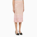 P.A.R.O.S.H. Pink Sequin Pencil Skirt