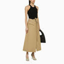 Sportmax beige cotone lungo la gonna