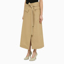 Sportmax beige cotone lungo la gonna