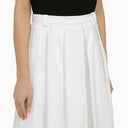 Department 5 White Cotton Flounced Henrique Skirt