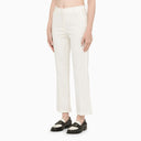 Department 5 White Boot Cut Trousers - Balardi