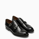 Doucal 's Cinghia di monaco in pelle nera