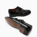 Doucal 's Cinghia di monaco in pelle nera