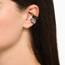 Dus Le Studio zwart/zilveren glitteroorbellen