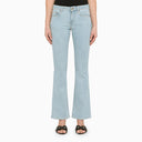 Washington DC Light Blue Flared Jeans in Cotton