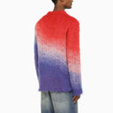 Erl Blue/Red Shaded Crew Neck Jumper