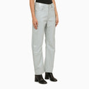 Entire Studios Light Grey Vinyl Trousers - Balardi