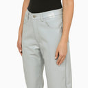 Entire Studios Light Grey Vinyl Trousers - Balardi