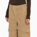 Entire Studios Beige Cotton Cargo Trousers