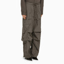 Entire Studios Grey Nylon Cargo Trousers