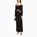 Dolce&Gabbana Black Top With Boat Neckline - Balardi