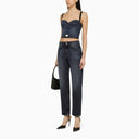 Dolce&Gabbana Cotton Denim Bustier Top