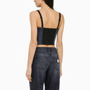 Dolce&Gabbana Cotton Denim Bustier Top