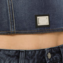 Dolce&Gabbana Cotton Denim Bustier Top