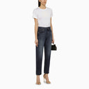 Maglietta da culla bianca Dolce & Gabbana con ricamo a logo in cotone