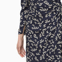 Alessandra Rich Blue Draped Midi Dress - Balardi