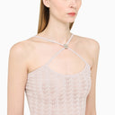 Alessandra Rich Pink Criss Cross Top - Balardi
